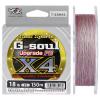 Шнур YGK G-Soul X4 Upgrade 200m #1.5/25lb ц:серый (55450110) JAPAN